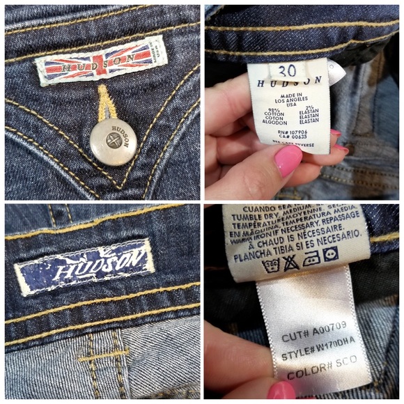 Hudson Signature Bootcut Jeans Sz 30 W170DHA - Picture 5 of 8